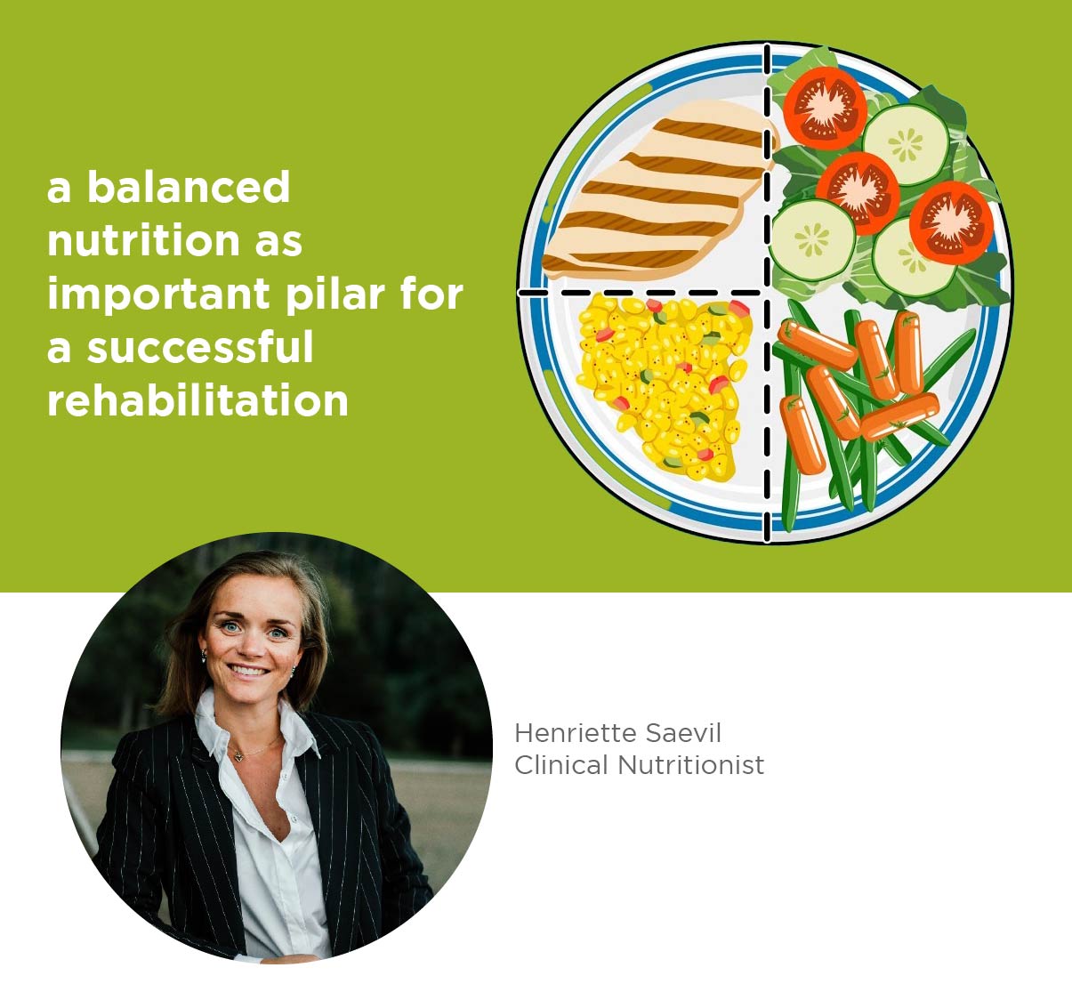 Nutrition as a pillar for successful rehabilitation
