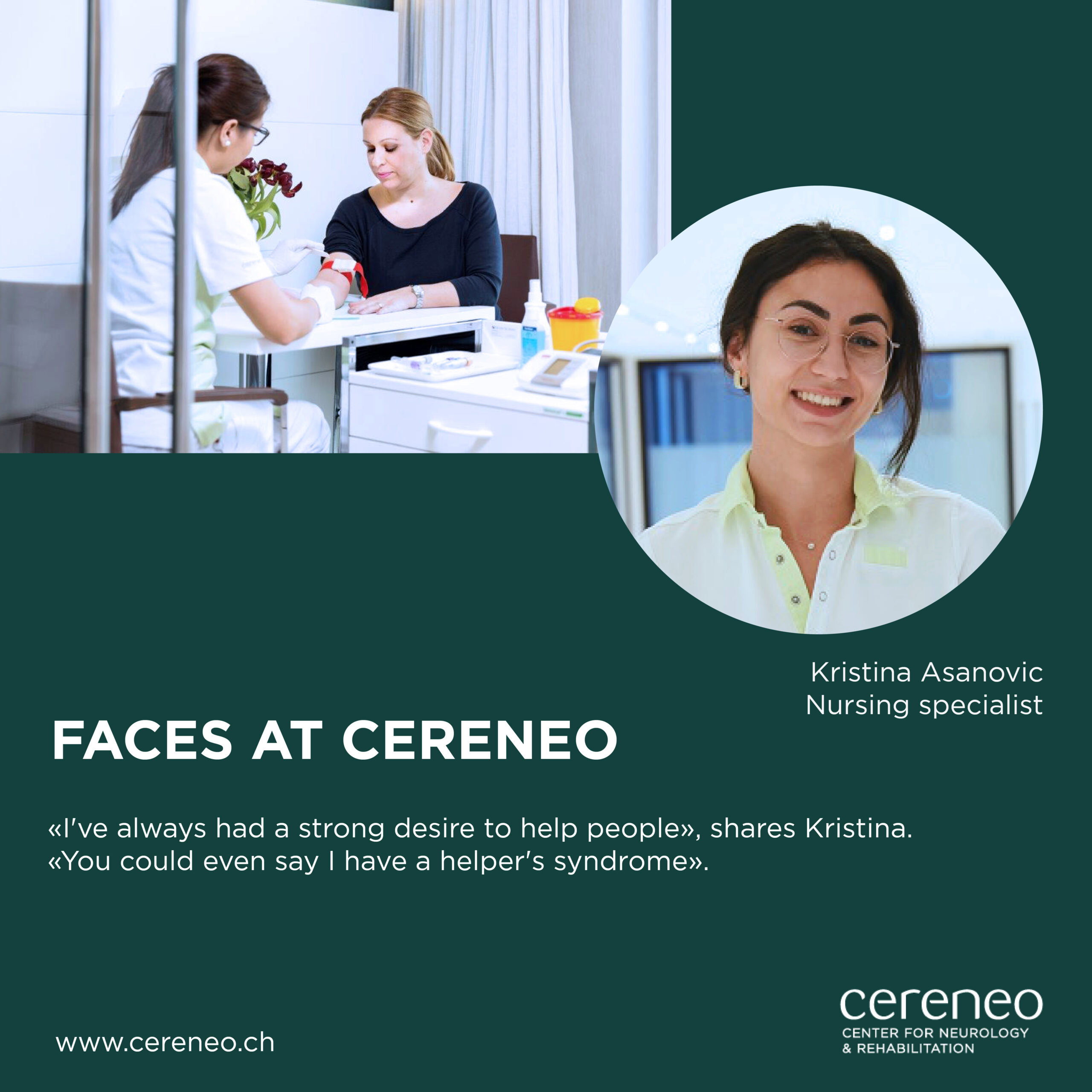 Faces at cereneo: The passion for helping people